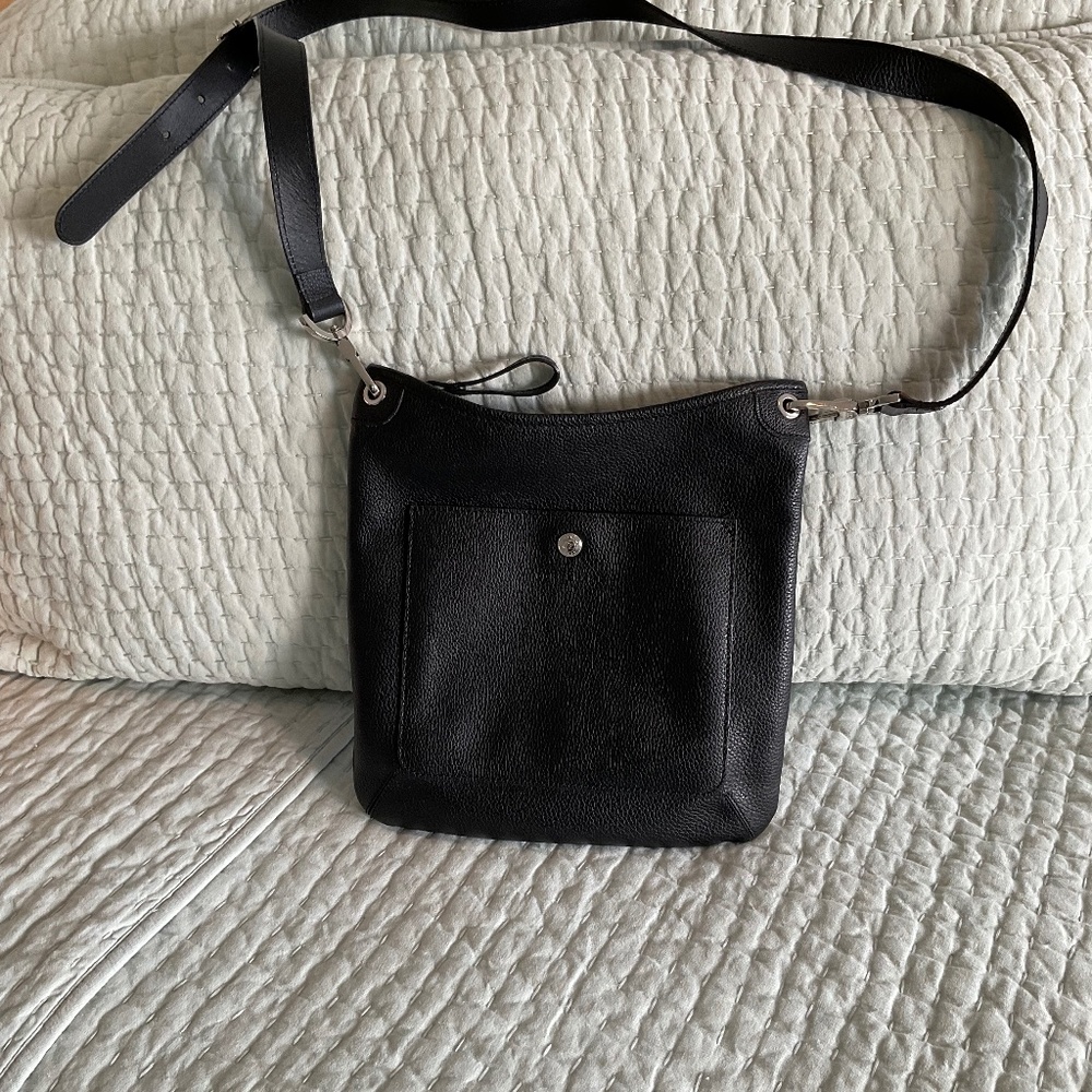 Longchamp black leather handbag